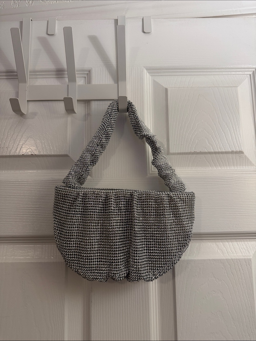 Rhinestone Bag with Scrunched Strap